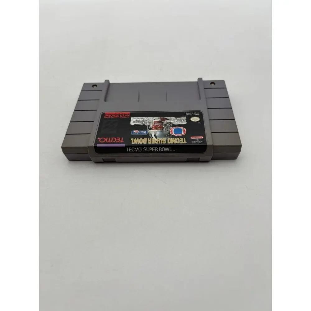Tecmo Super Bowl (Super Nintendo SNES, 1993) Authentic Tested Working VG Cond